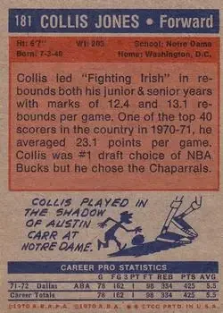 Back of Collis Jones