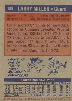 Back of Larry Miller