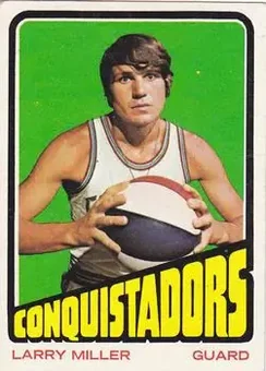 1972-73 Topps #188 - Larry Miller - San Diego Conquistadors