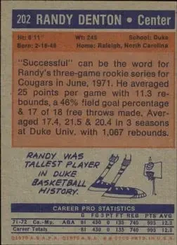 Back of Randy Denton