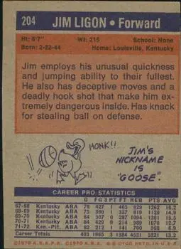 Back of Jim Ligon