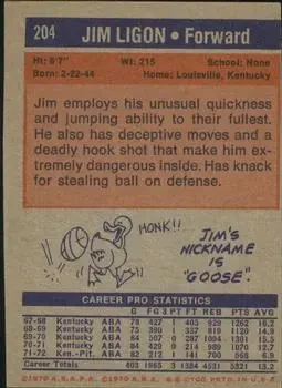 Back of Jim Ligon