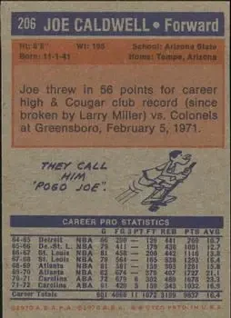 Back of Joe Caldwell