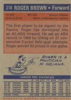 Back of Roger Brown