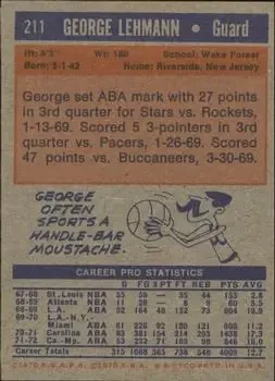 Back of George Lehmann
