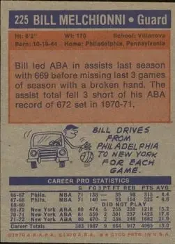 Back of Bill Melchionni