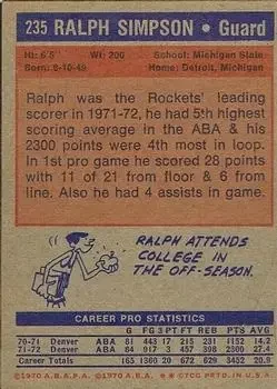 Back of Ralph Simpson