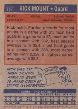 Back of Rick Mount