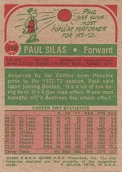 Back of Paul Silas