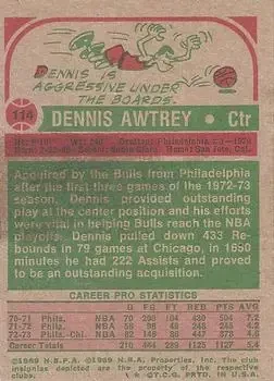 Back of Dennis Awtrey
