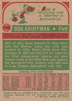 Back of Bob Kauffman