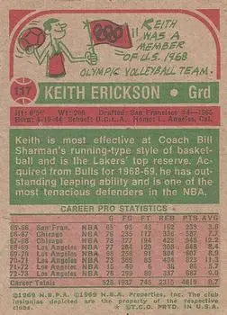 Back of Keith Erickson