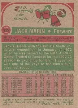 Back of Jack Marin