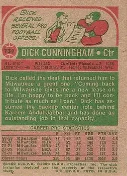 Back of Dick Cunningham