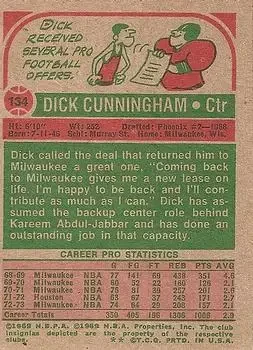 Back of Dick Cunningham