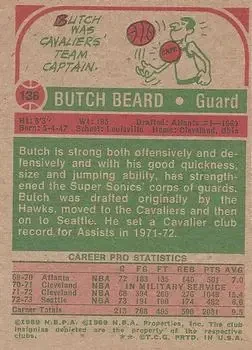 Back of Butch Beard