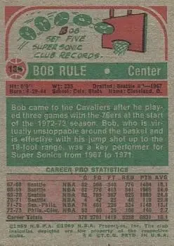 Back of Bob Rule