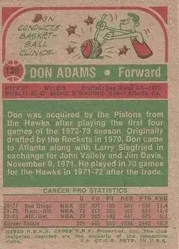 Back of Don Adams