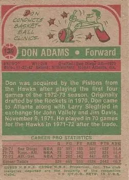 Back of Don Adams