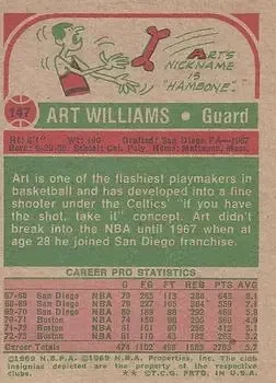 Back of Art Williams