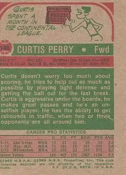 Back of Curtis Perry