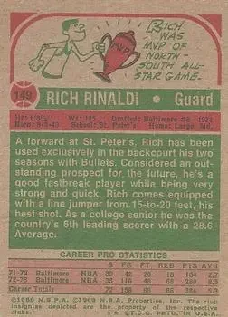 Back of Rich Rinaldi