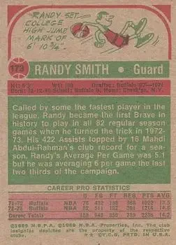Back of Randy Smith