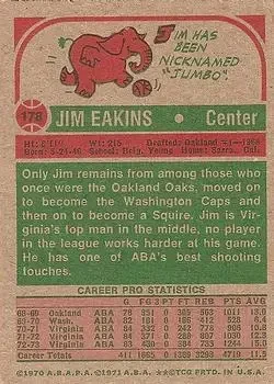 Back of Jim Eakins