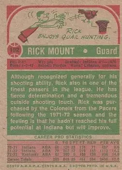 Back of Rick Mount