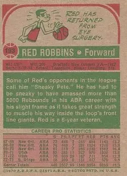 Back of Red Robbins