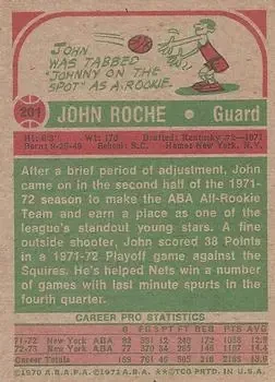 Back of John Roche