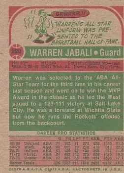 Back of Warren Armstrong