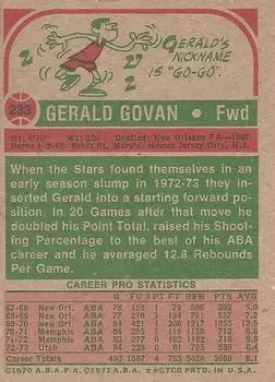 Back of Gerald Govan