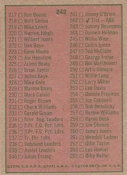 Back of Card #242