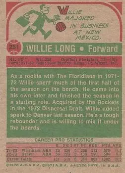 Back of Willie Long