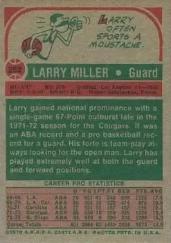 Back of Larry Miller