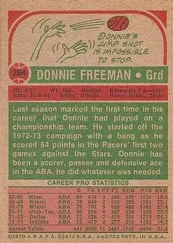 Back of Donnie Freeman