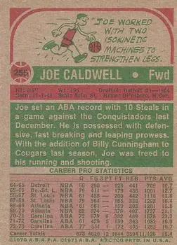 Back of Joe Caldwell