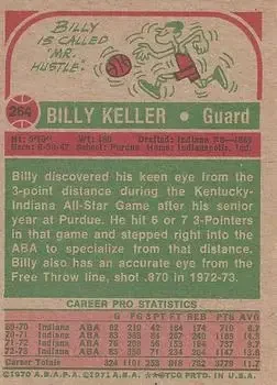 Back of Billy Keller