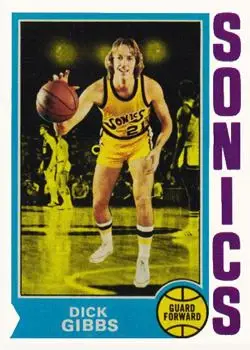 1974-75 Topps #106 Dick Gibbs