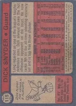 Back of Dick Snyder