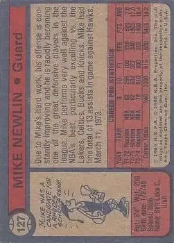 Back of Mike Newlin