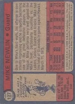 Back of Mike Newlin