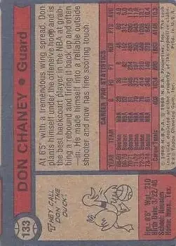 Back of Don Chaney