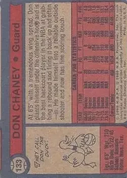 Back of Don Chaney