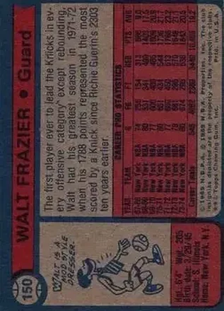 Verso de Walt Frazier