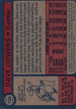 Back of Dave Cowens