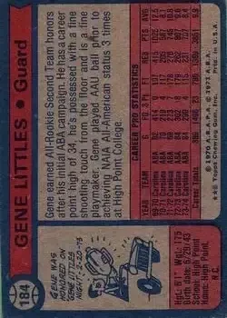 Back of Gene Littles