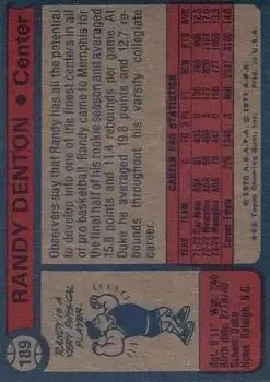 Back of Randy Denton