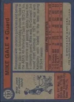 Back of Mike Gale